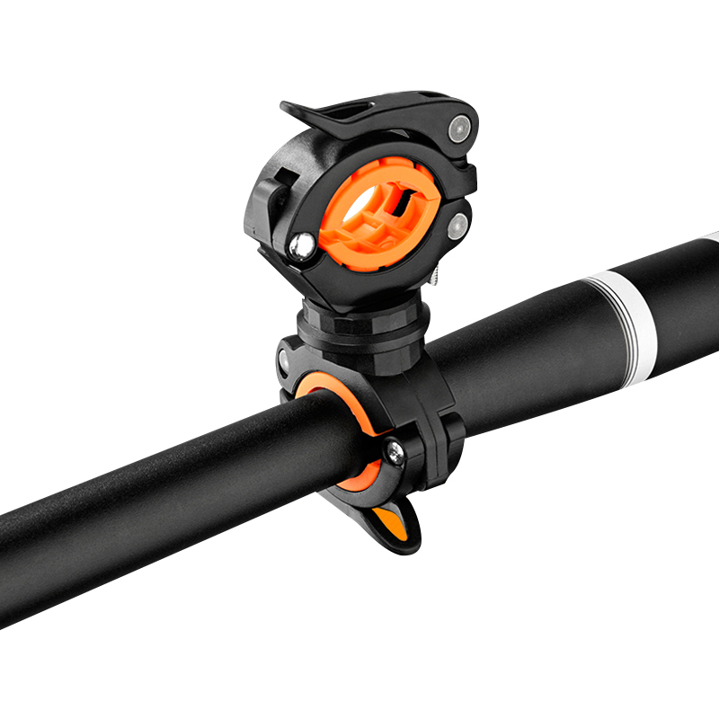 Move Iron Bicycle Light Mount Clamp, Handheld Flashlight Holder, Front Light Bracket, Fixed Support Light Stand, Cycling Accessory, Rotatable