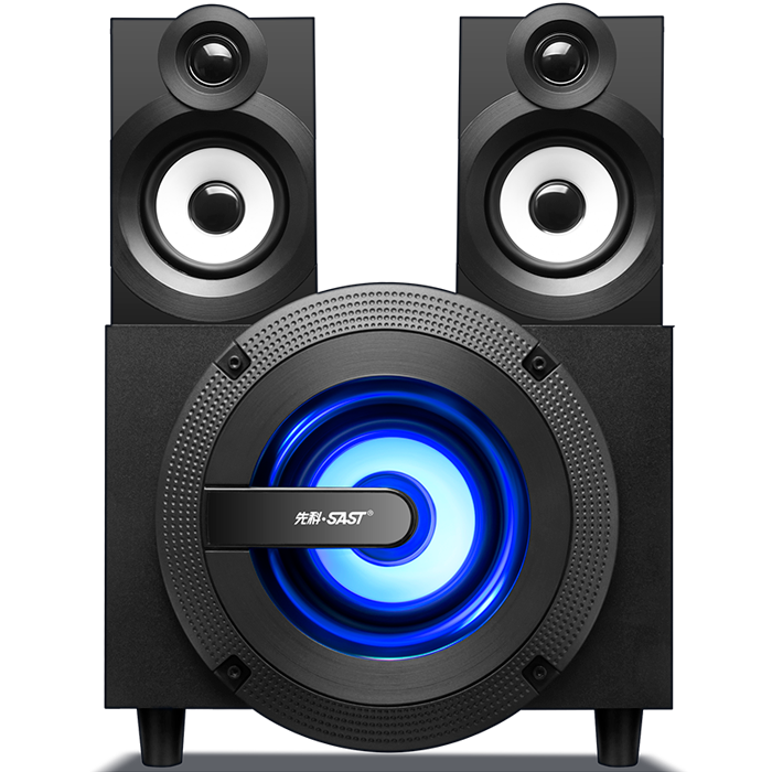 先科(sast)c2 台式电脑音箱 游戏音响 低音炮 2.1多媒体小音响-京东