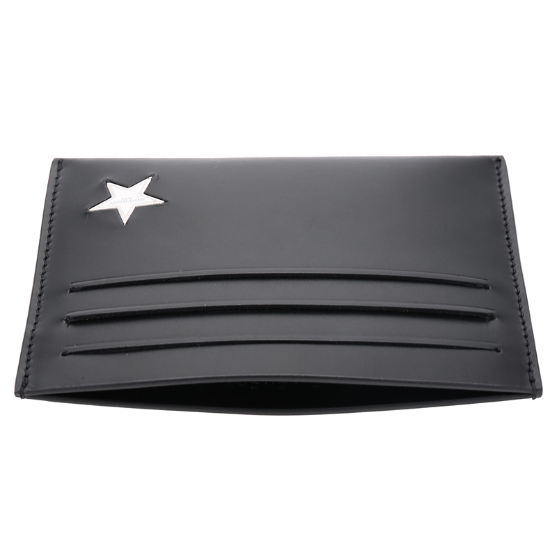 男士黑色五角星标志牛皮卡包卡夹 bk06000275 001【图片 价格 品牌