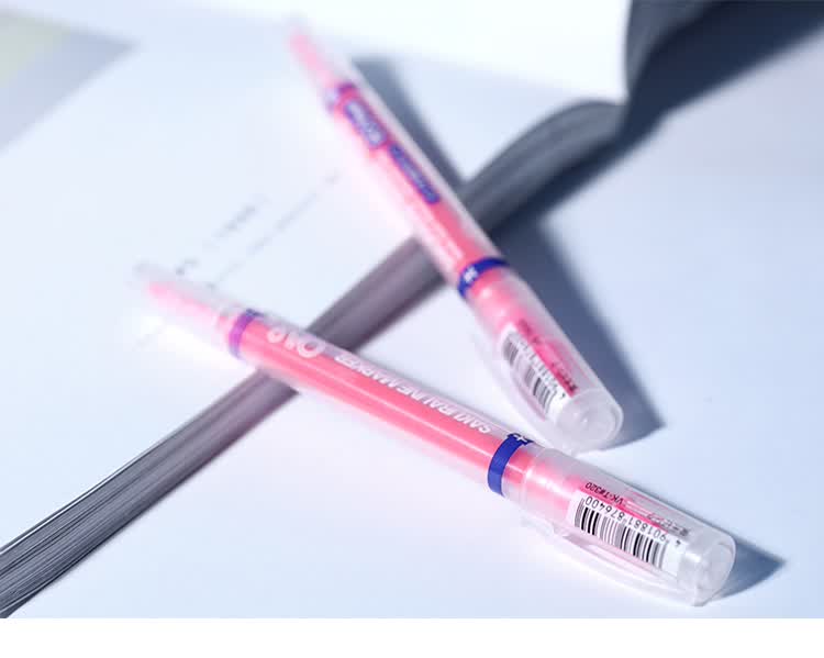 SAKURA Dual-Tip Highlighter Pen, 6 Colors, for Journaling, Exam Review, And Key Marking, Gray + Orange 2