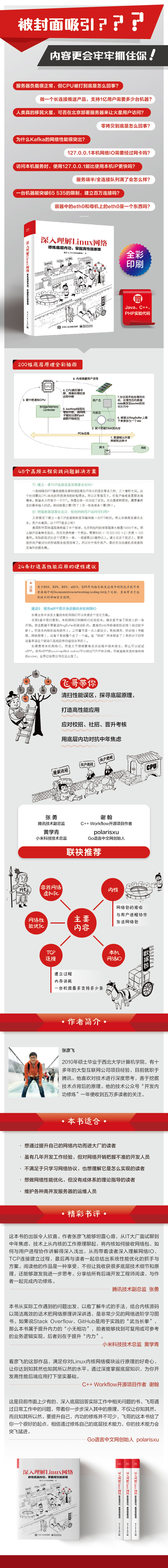 签名版 深入理解linux网络 修炼底层内功 掌握高性能原理 配java C 实验代码 博文视点出品 张彦飞 摘要书评试读 京东图书
