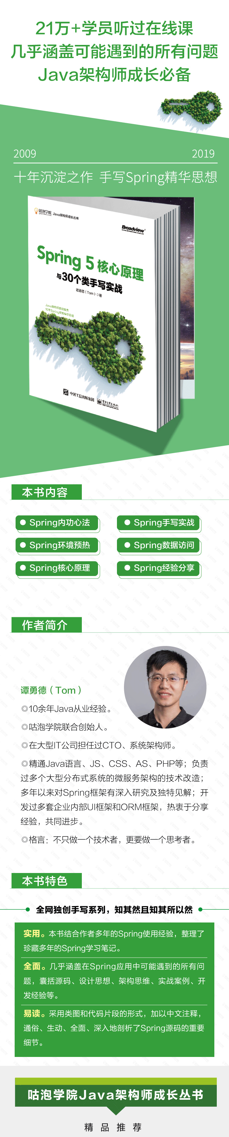 Spring 5核心原理与30个类手写实战 博文视点出品 谭勇德 Tom 摘要书评试读 京东图书 Spring 5核心原理与30个类手写实战 博文视点出品 谭勇德 Tom 摘要书评试读 京东图书
