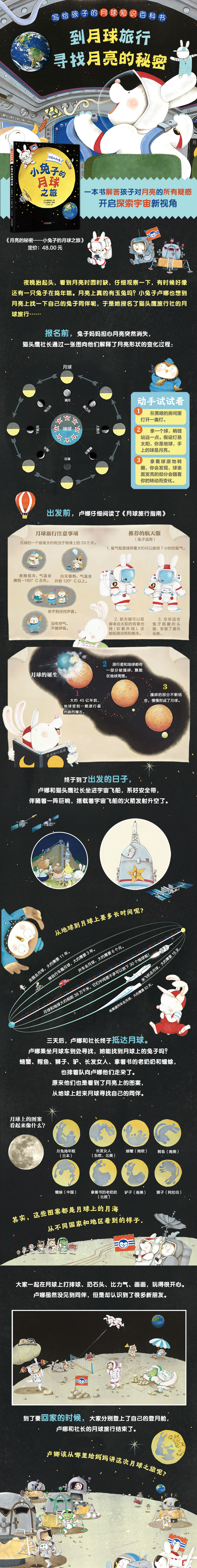 月亮的秘密 小兔子的月球之旅 幼儿科普精装绘本 日 服部美法 摘要书评试读 京东图书