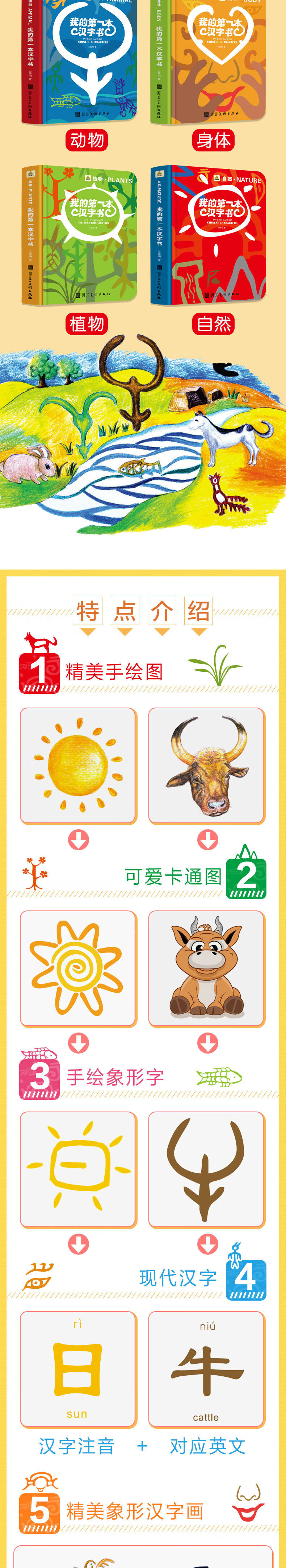 我的第一本汉字书 套装共4册 王锐明 摘要书评试读 京东图书