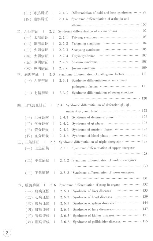 Table of contents: Diagnostics of Traditional Chinese Medicine and Treatment for Some Common Diseases (ISBN:9787534998294)