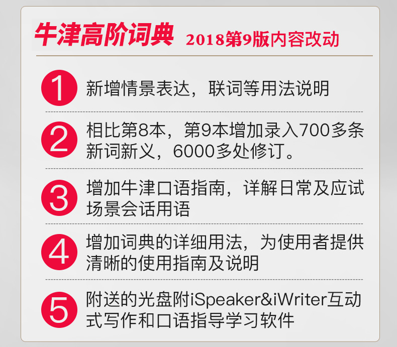 牛津高階英漢雙解詞典第9版現代漢語詞典第7版學生工具書套裝2本商務