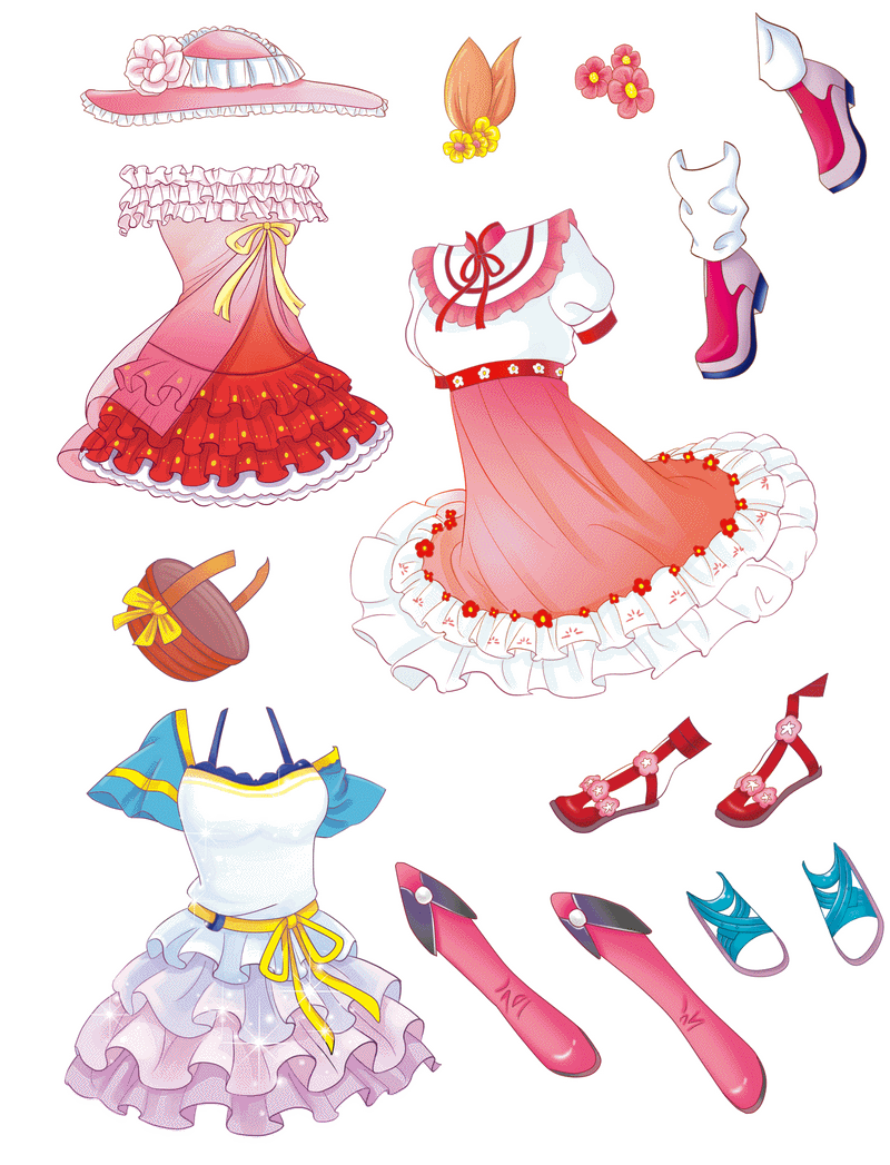 叶罗丽精灵梦公主换装贴纸可爱长发公主