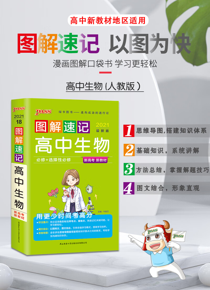 图解速记高中生物通用版必修选择性必修新教材新高考适用21版pass绿卡