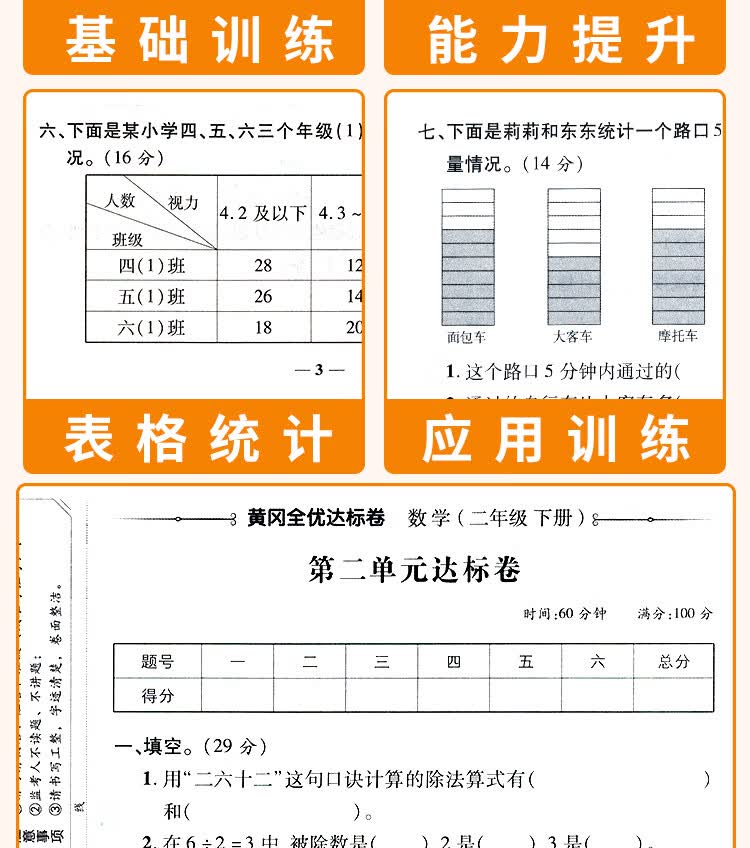 人教版全套试卷二年级试卷黄冈小状元达标卷单元卷月考卷期中期末卷