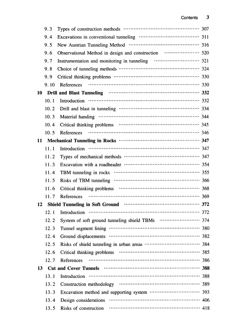 Table of contents: Introduction to Tunnel Engineering (ISBN:9787114166587)