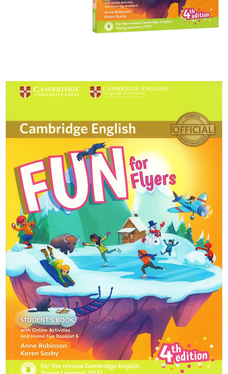 剑桥少儿英语yle考试用书funforstartersmoversandflyers第4版全套3