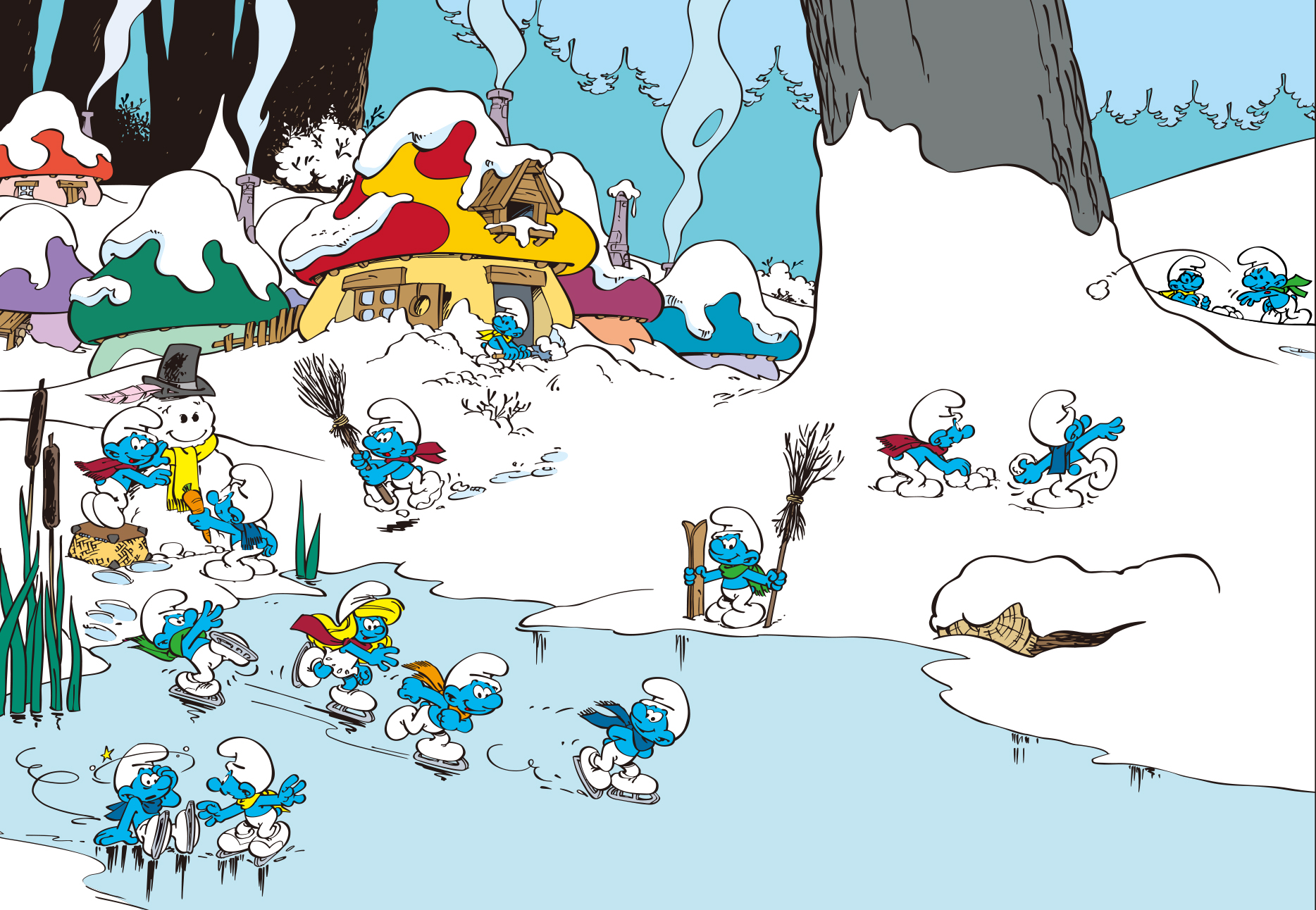 《蓝精灵和格格巫漫画系列(共5册) 蓝精灵和格格巫(第一辑共5册)》