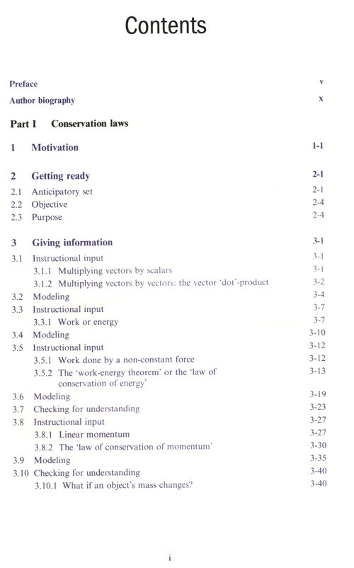 Table of contents: Classical Mechanics Volume 5 Conservation laws and rotational motion (ISBN:9787576707816)