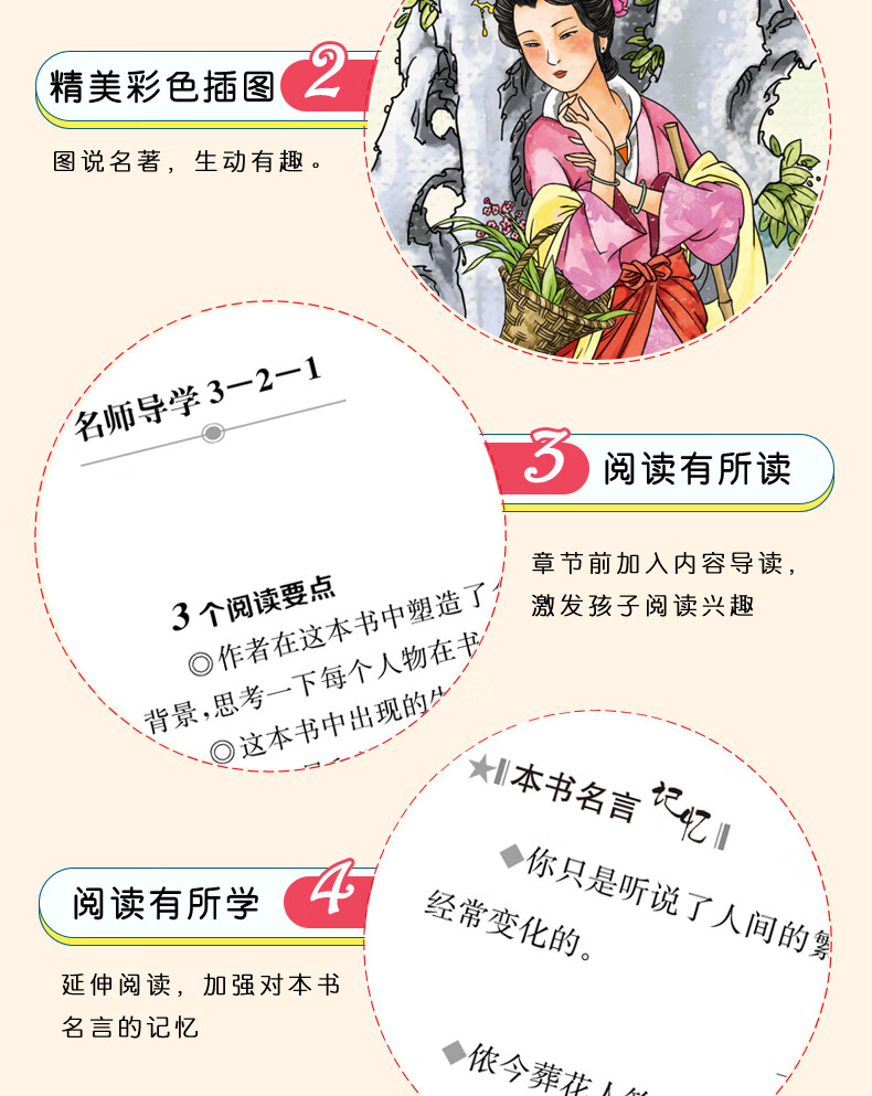 四大名著青少版 西游记 红楼梦 水浒传 三国演义 四大名著知识点一本全五年级下册推荐阅读 罗贯中 等 摘要书评试读 京东图书