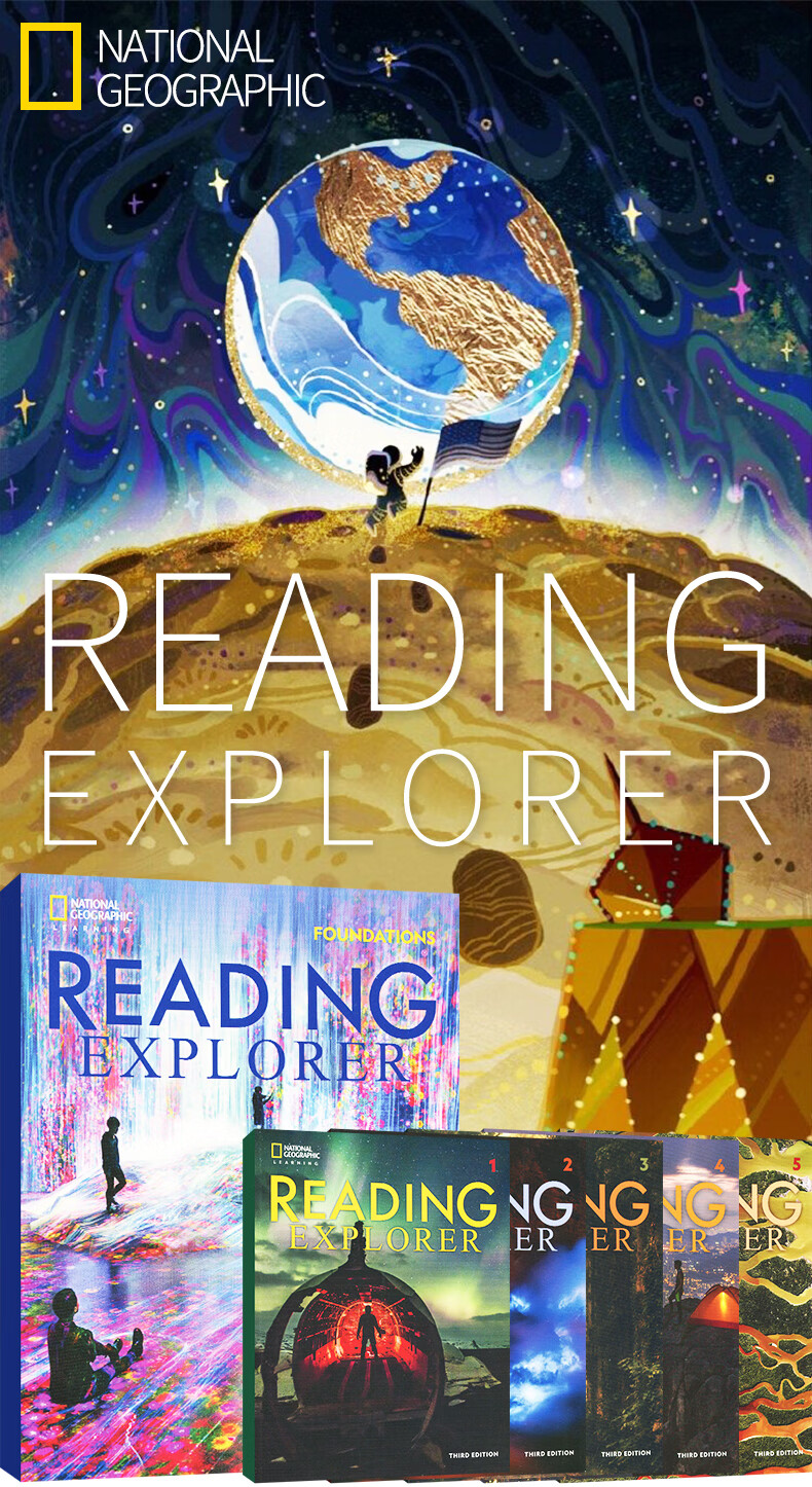 原版进口readingexplorer第三版2级美国国家地理ngl中小学英语阅读