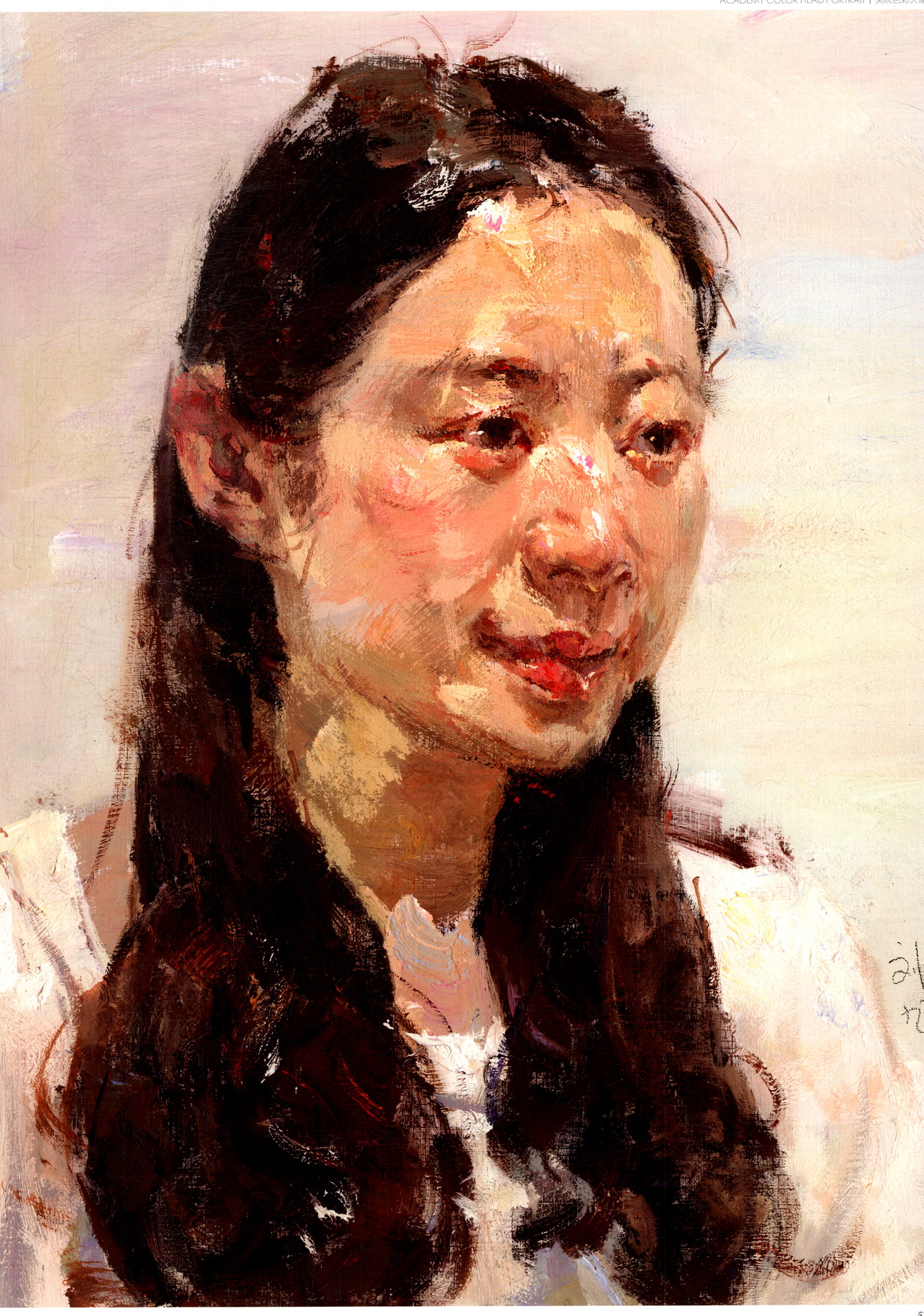 8开领悟色彩头像水粉人物书籍大八开临摹范本中国中央美院美术高考