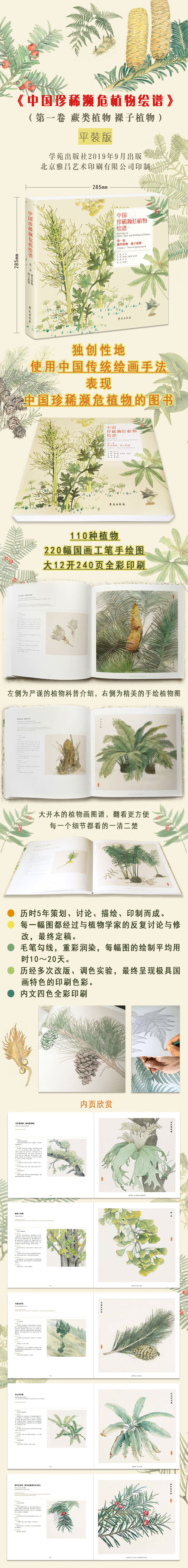 中国珍稀濒危植物绘谱 第一卷 蕨类植物 裸子植物 大众普及本 印红 摘要书评试读 京东图书 中国珍稀濒危植物绘谱 第一卷 蕨类植物 裸子植物 大众普及本 印红 摘要书评试读 京东图书