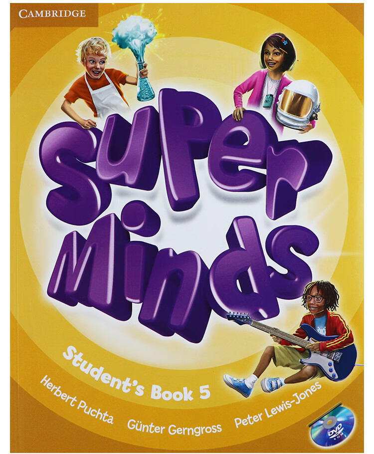 剑桥少儿英语教材superminds英音版3级别主课本练习册dvdrom