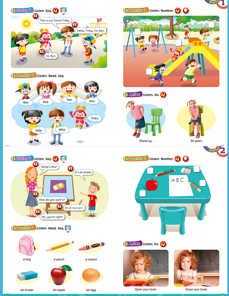 kidscornerpack1香港培生朗文小学英语直通车套装含书本练习册绘本dvd