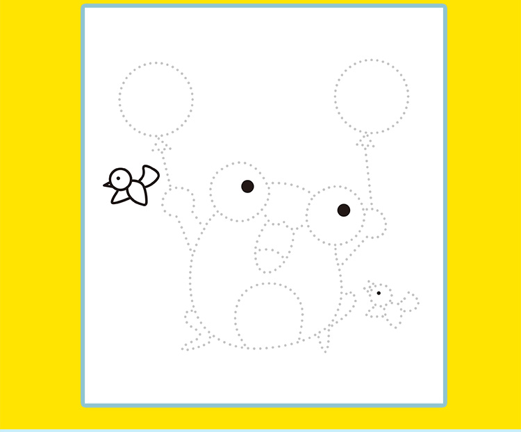 幼儿快乐学画本宝宝描线画提高篇儿童描线涂色画