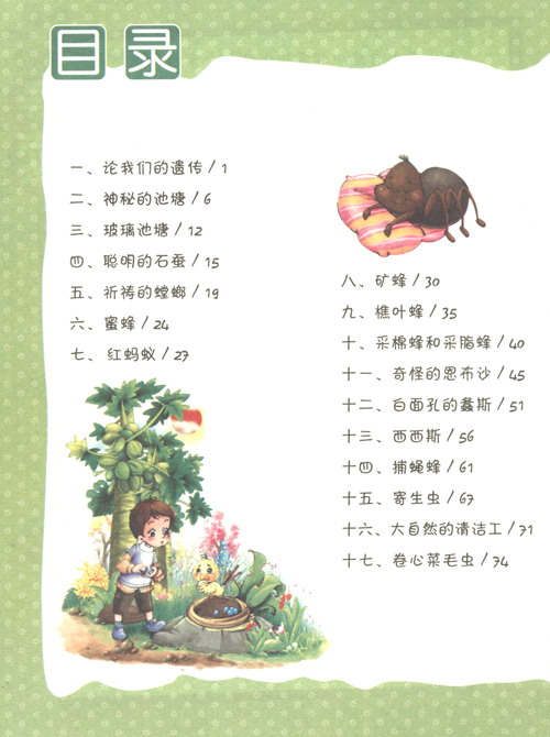 七色阳光童书馆昆虫记精美精美彩图注音版科普名著系列简介目录书摘