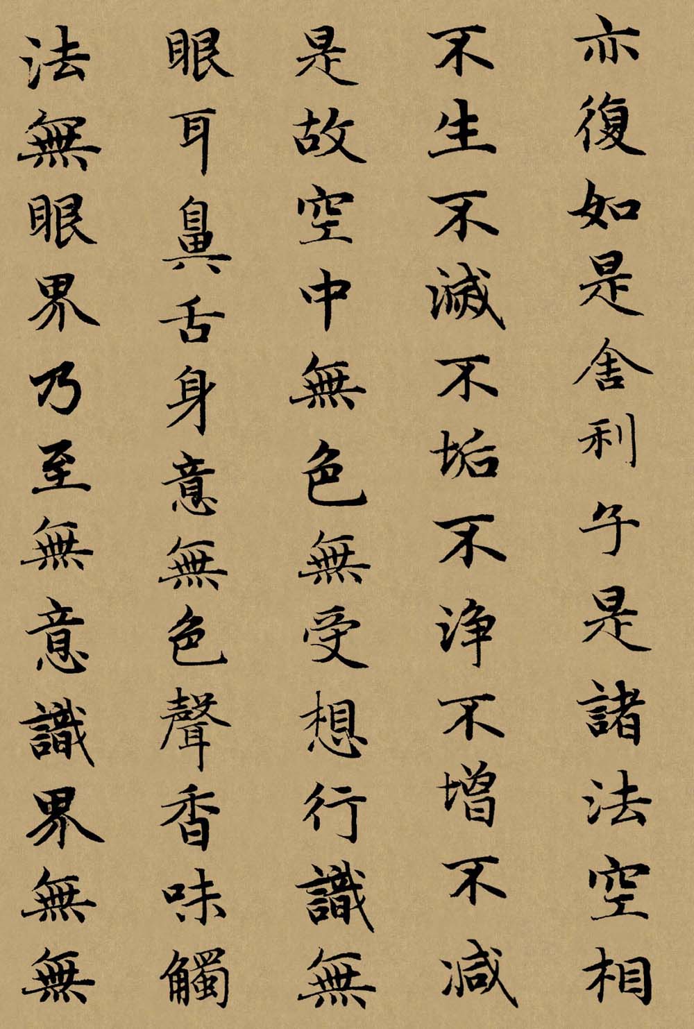 中国历代书法名家写心经放大本系列赵孟頫楷书心经孙过庭草书