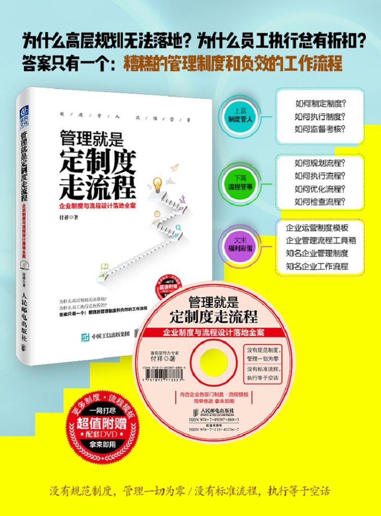 智贏財經出書:《管理就是定製度走流程:企業制度與流程設計落地全案》