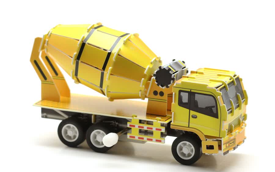 《爱拼 3d益智手工 动力工程车:搅拌车 炫酷赛车》【摘要 书评 试读】