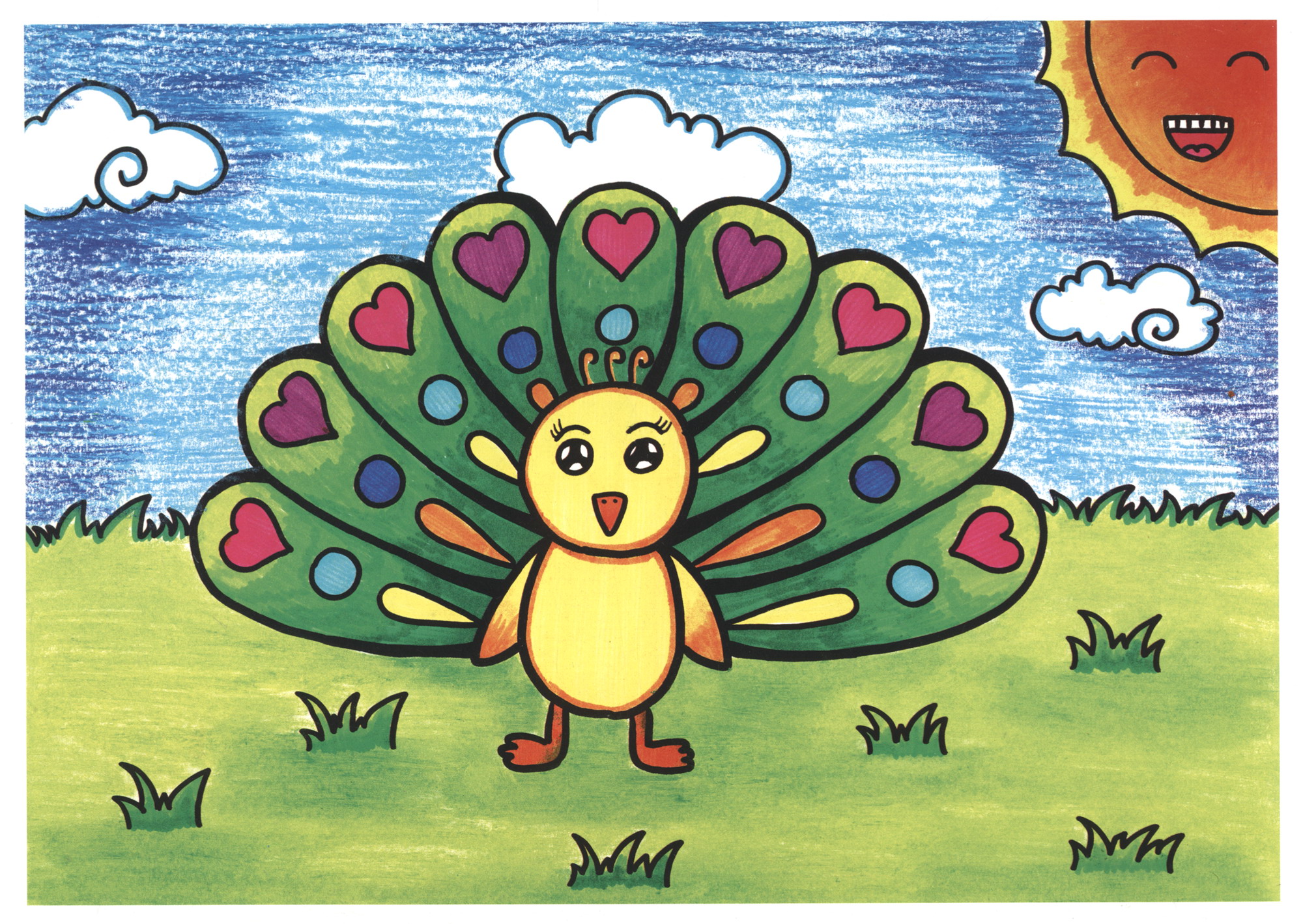 少儿艺术培训专用教材儿童画教程卡通动物篇