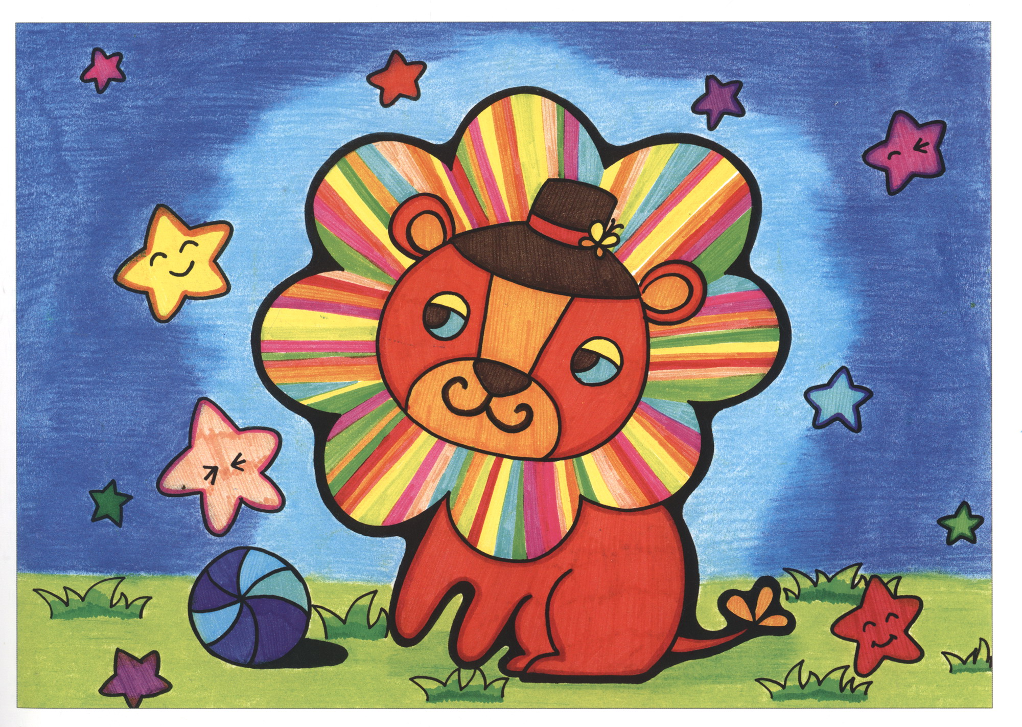 少儿艺术培训专用教材儿童画教程卡通动物篇