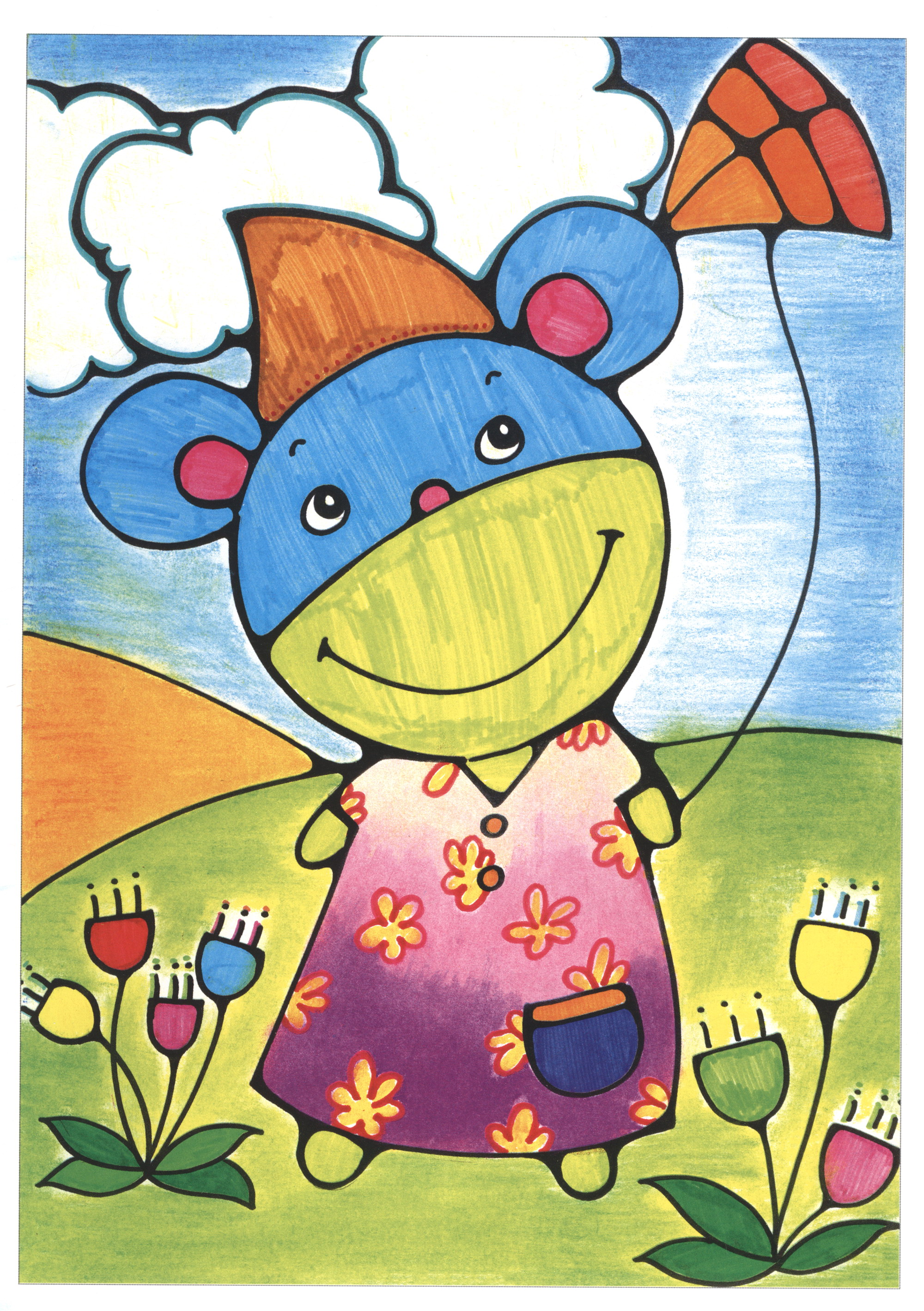 少儿艺术培训专用教材儿童画教程卡通动物篇