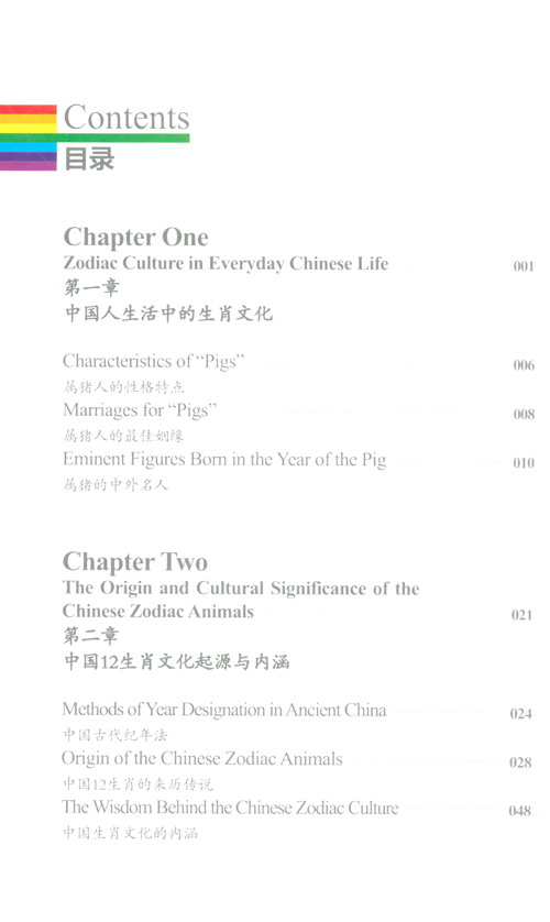 Table of contents: Meet Your Chinese Zodiac Animal: The Year of Pig (ISBN:9787513814751)