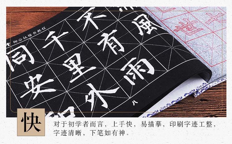 【動漫城】六品堂 柳公權玄秘塔碑楷書毛筆字帖水寫布入門教程柳體