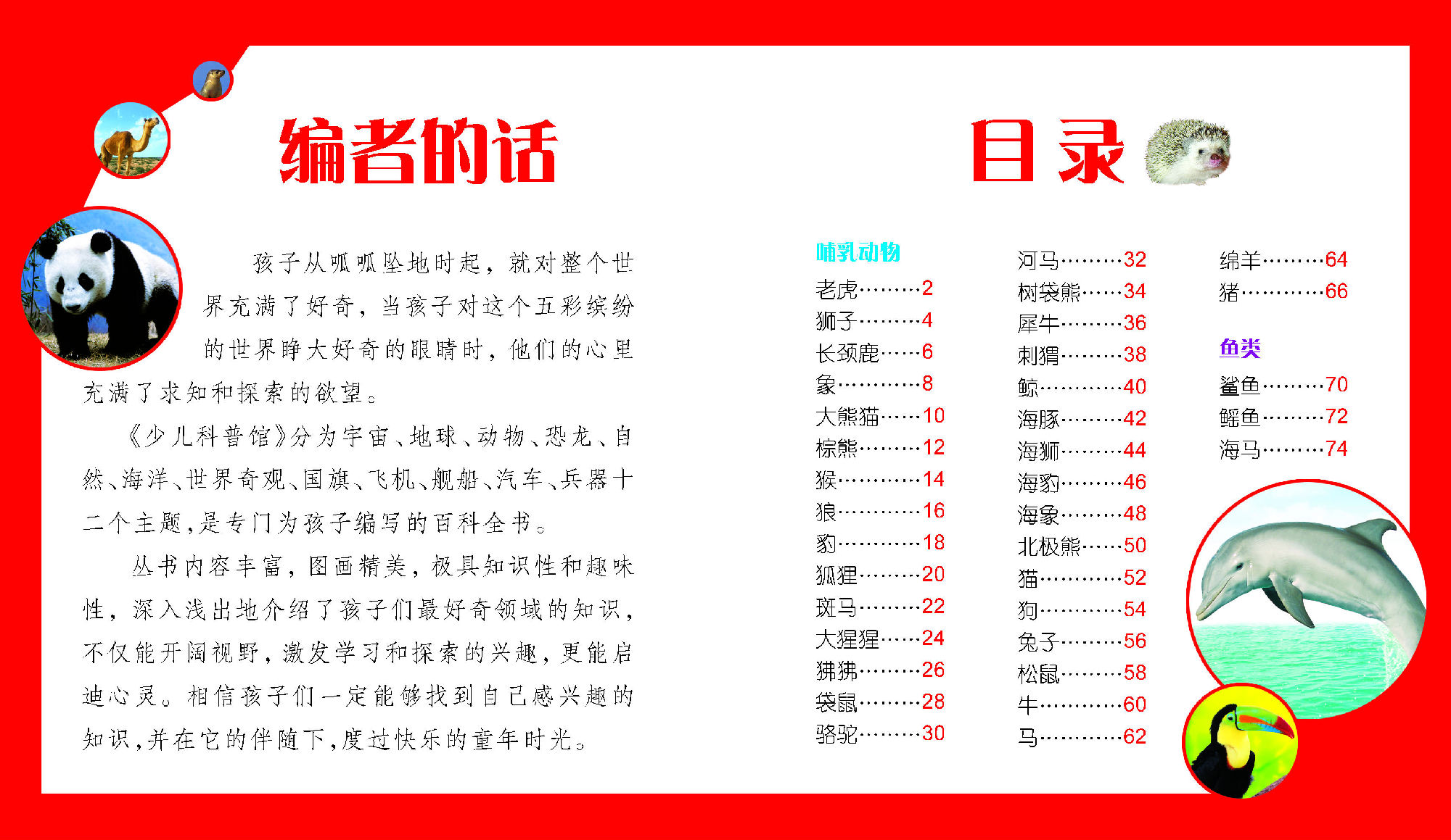 晨风童书新版少儿科普馆动物小百科简介目录书摘