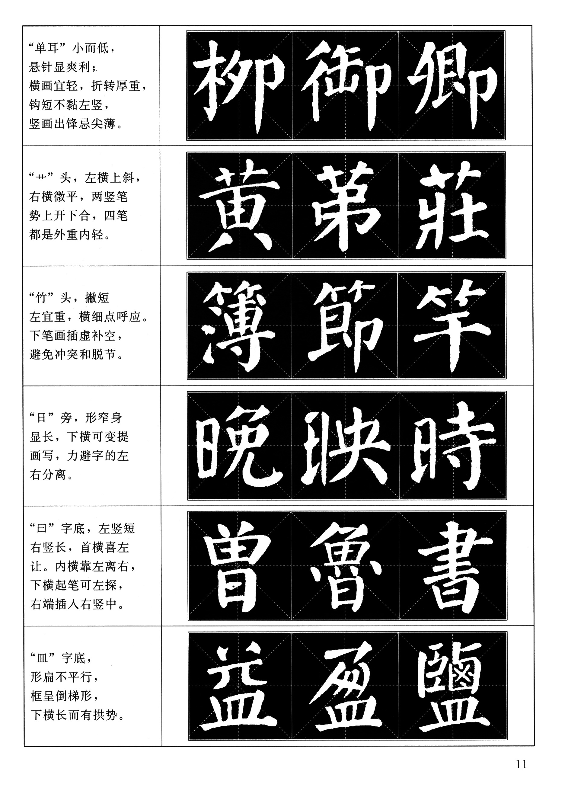 楷书部首与结构规律(五)书法作品的章法二,集颜体字古诗二十一首1