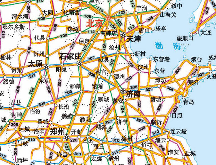 2017年中国高速公路及城乡公路网行车地图集(大比例尺 实用版)