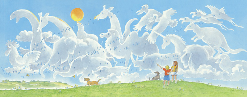 凯迪克金奖大师绘本系列:夏天的天空(双螺旋童书)双螺旋 中国神话寓言