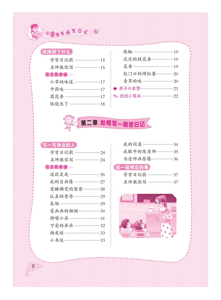 小学生开始写日记简介,目录书摘