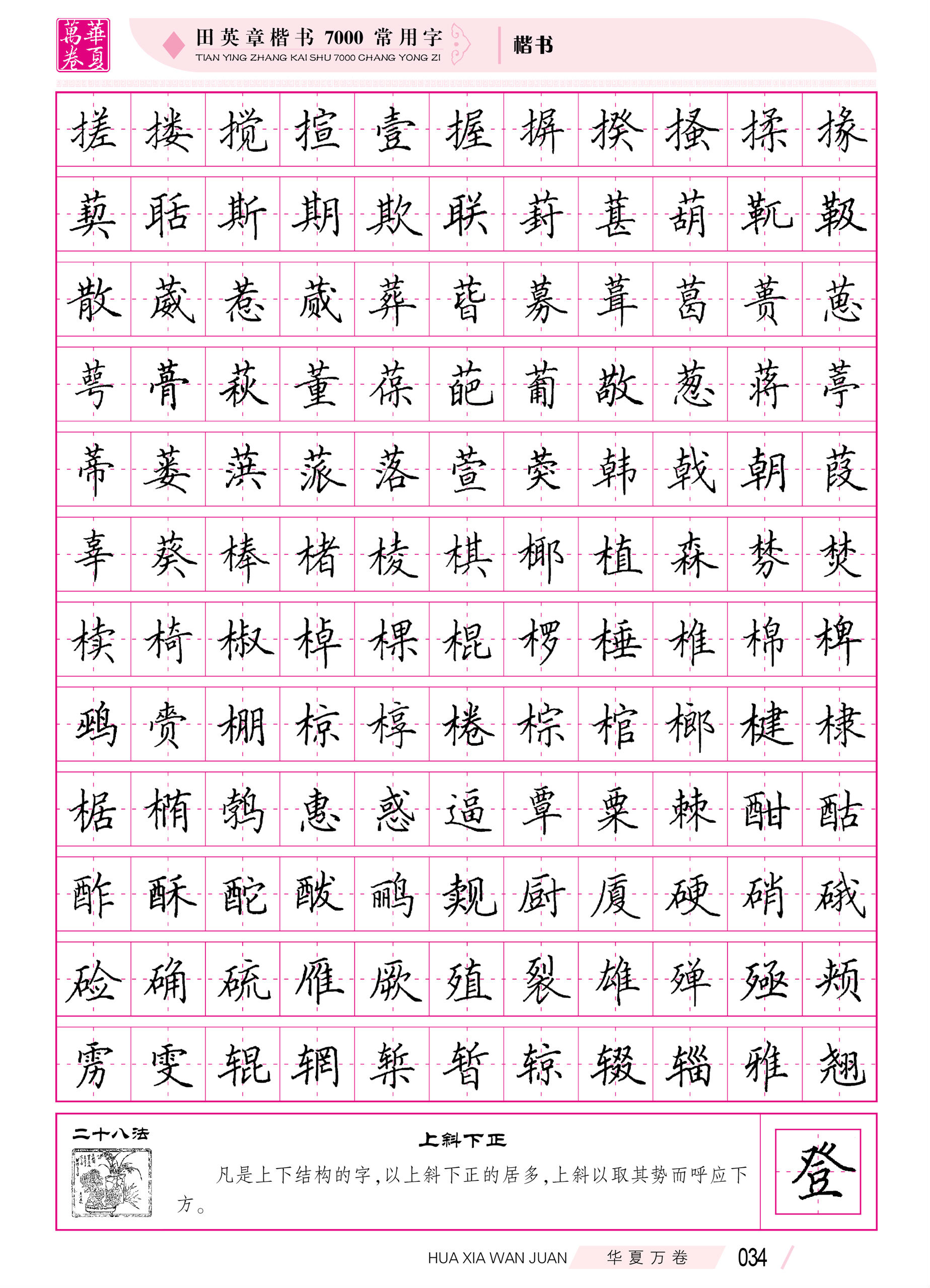 华夏万卷钢笔字帖5本装楷书入门硬笔书法教程学生初学者硬笔字帖大学