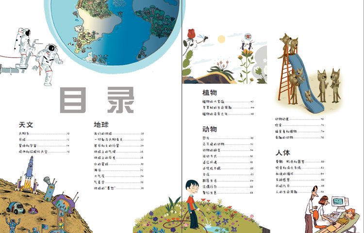 法国经典少儿百科全书 ·儿童版简介,目录书摘