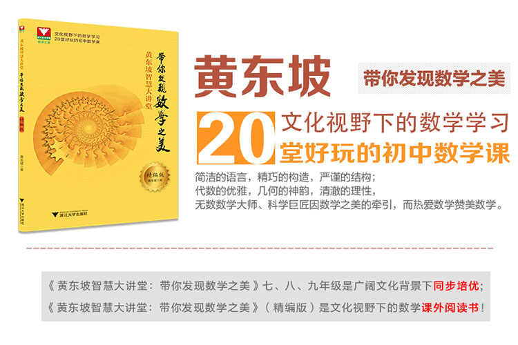黄东坡智慧大讲堂:带你发现数学之美(精编版)