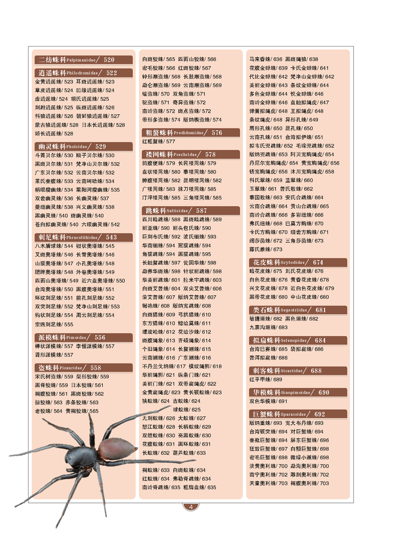 中国蜘蛛生态大图鉴