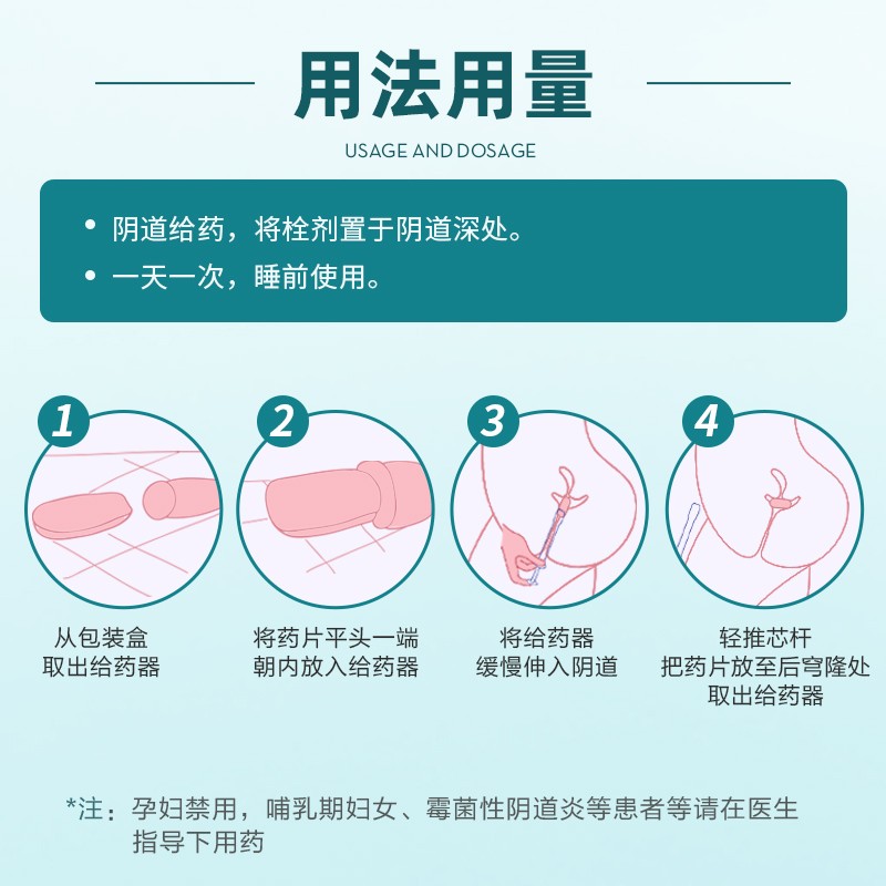 碧凯保妇康栓8粒/14粒霉菌性阴道炎铨剂白带豆腐渣多色黄妇科炎症 14
