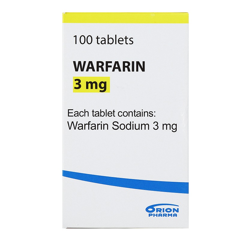 orion 华法林钠片3mg*100片 血栓肺栓塞血栓栓塞并发症 芬兰进口脑