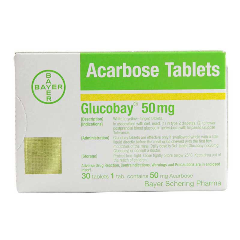 套餐优惠拜唐苹拜糖苹阿卡波糖片50mg30片盒10盒优惠装